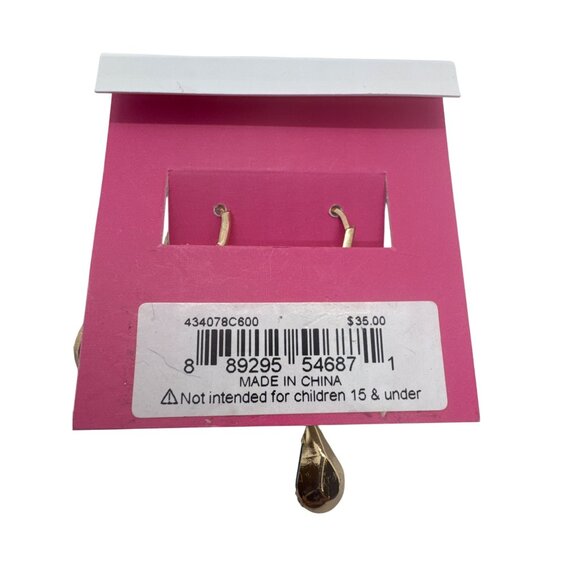 Betsey Johnson Pool Party Mismatched Dangle Earrings Blue Crystal Swimmer Charm - Picture 2 of 10